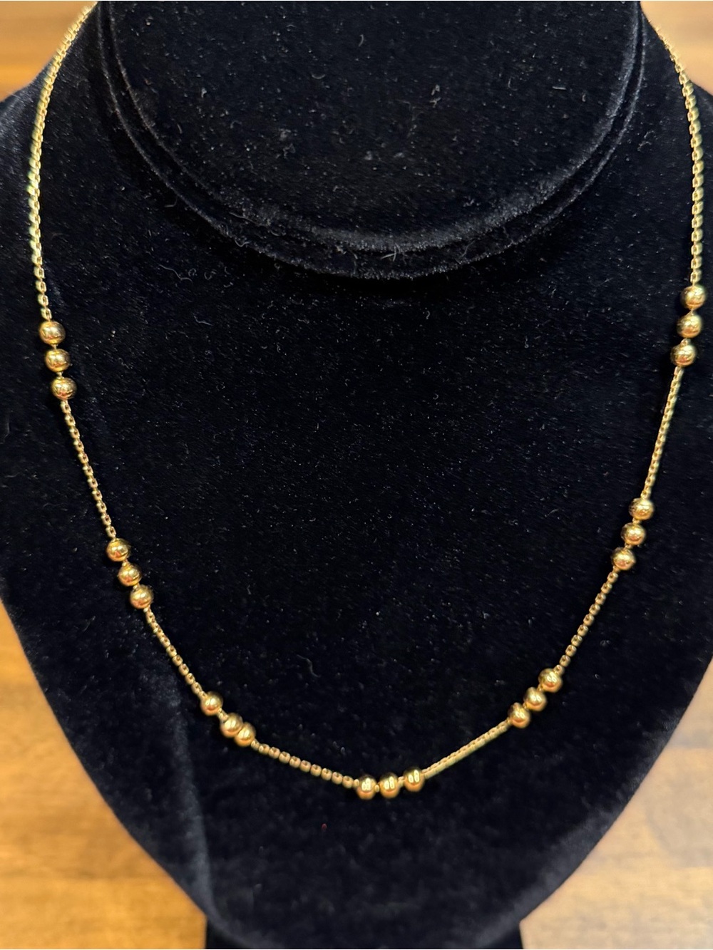 J. Crew Necklace Woman’s Gold Toned With Bead Design